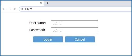 the default username password